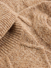 Load image into Gallery viewer, White Stuff - Cable Roll Neck Jumper in Mid Brown
