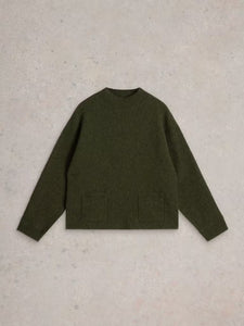 White Stuff - Carli Jumper in Khaki Green