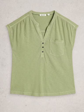 Load image into Gallery viewer, White Stuff - Cecily Sleeveless Shirt in Khaki Green
