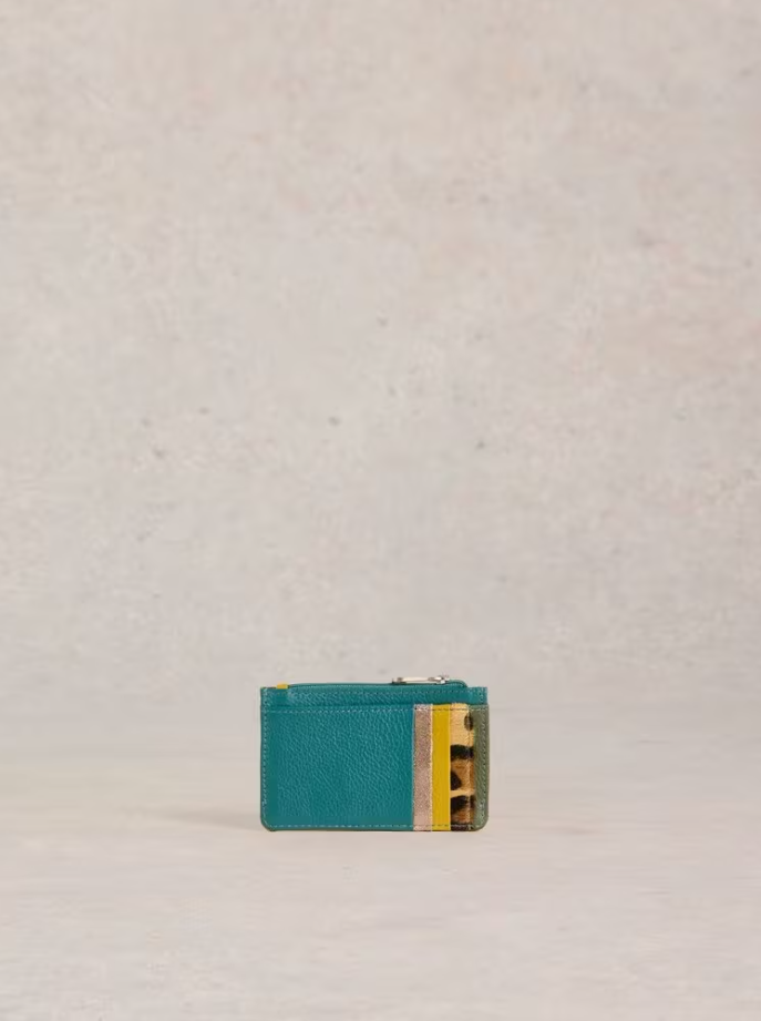 White Stuff - Celia Card Holder Purse in Teal Multi