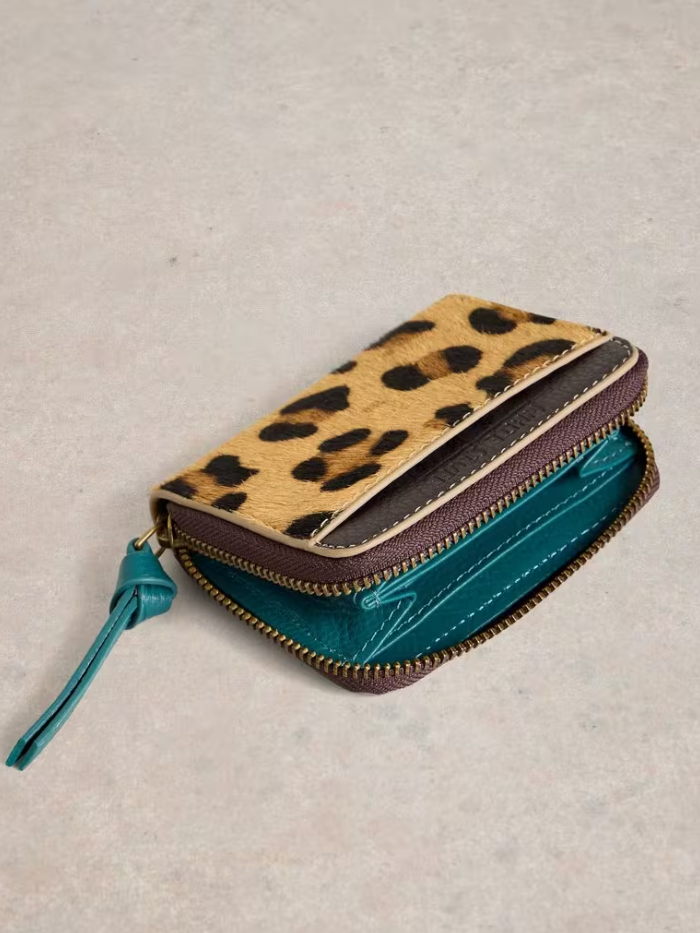 White Stuff - Cerys Zip Around Purse in Brown Multi
