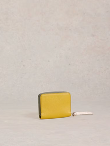 White Stuff - Cerys Zip Around Purse in Mid Chartreus
