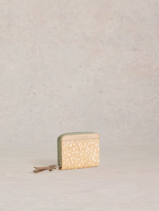 White Stuff - Cerys Zip Around Purse in Natural Multi