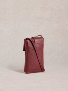 White Stuff - Clara Suede Phone Bag - Bright Red