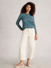 Load image into Gallery viewer, White Stuff - Clara Long Sleeve Tee in Blue Multi
