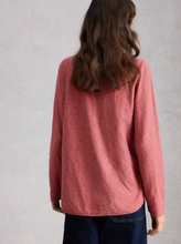 Load image into Gallery viewer, White Stuff - Clara Long Sleeve Texture Tee in Pink Multi
