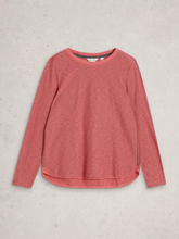 Load image into Gallery viewer, White Stuff - Clara Long Sleeve Texture Tee in Pink Multi
