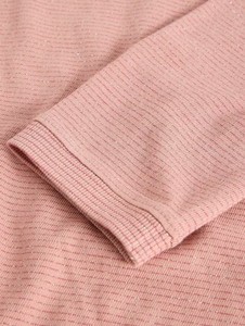 White Stuff - Clara Long Sleeve Sparkle Tee in Dusty Pink