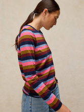 Load image into Gallery viewer, White Stuff - Clara Stripe Long Sleeve Tee in Pink Multi
