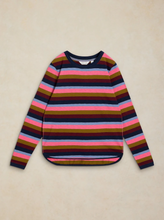 Load image into Gallery viewer, White Stuff - Clara Stripe Long Sleeve Tee in Pink Multi
