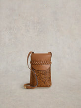 Load image into Gallery viewer, White Stuff - Clemmy Leather Phone Bag - Tan Multi
