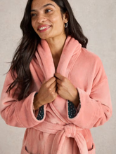 Load image into Gallery viewer, White Stuff - Clover Cosy Dressing Gown - Mid Pink
