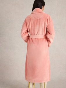 White Stuff - Clover Cosy Dressing Gown - Mid Pink