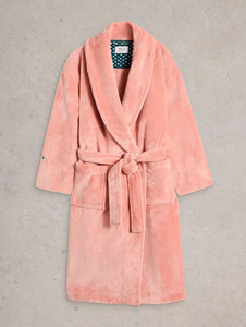 White Stuff - Clover Cosy Dressing Gown - Mid Pink