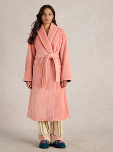 White Stuff - Clover Cosy Dressing Gown - Mid Pink