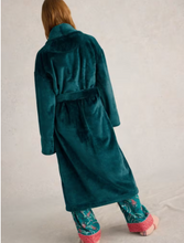 Load image into Gallery viewer, White Stuff - Clover Cosy Dressing Gown - Mid Teal
