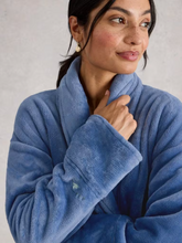 Load image into Gallery viewer, White Stuff - Clover Dressing Gown in Light Blue
