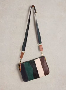 White Stuff - Connie Double Pouch Crossbody - Green Multi