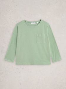 White Stuff - Demi Dolman Top in Mid Green