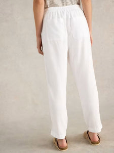 White Stuff - Elle Linen Blend Trouser in Brilliant White