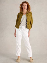 Load image into Gallery viewer, White Stuff - Elle Linen Blend Trouser in Brilliant White
