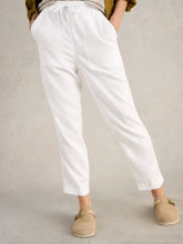 Load image into Gallery viewer, White Stuff - Elle Linen Blend Trouser in Brilliant White
