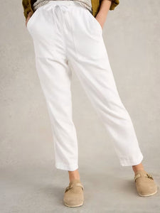 White Stuff - Elle Linen Blend Trouser in Brilliant White