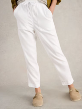 Load image into Gallery viewer, White Stuff - Elle Linen Blend Trouser in Brilliant White
