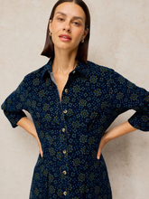 Load image into Gallery viewer, White Stuff - Ellie Cord Pleated Dress in Navy Multi
