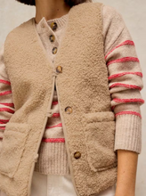 Load image into Gallery viewer, White Stuff - Emery Reversible Gilet in Light Natural
