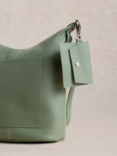 Load image into Gallery viewer, White Stuff - Fern Leather Crossbody in Light Green
