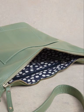 Load image into Gallery viewer, White Stuff - Fern Leather Crossbody in Light Green
