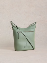 Load image into Gallery viewer, White Stuff - Fern Leather Crossbody in Light Green
