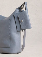 Load image into Gallery viewer, White Stuff - Fern Leather Crossbody in Mid Blue
