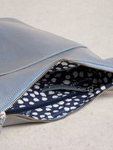 Load image into Gallery viewer, White Stuff - Fern Leather Crossbody in Mid Blue
