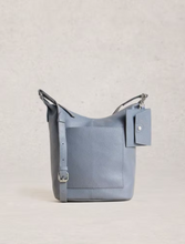 Load image into Gallery viewer, White Stuff - Fern Leather Crossbody in Mid Blue
