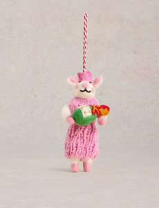 White Stuff - Fizz Mouse Hanging Decoration