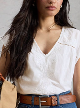 Load image into Gallery viewer, White Stuff - Fliss Floral Top in Brilliant White
