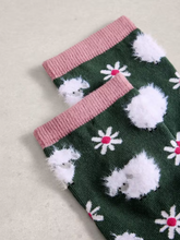 Load image into Gallery viewer, White Stuff - Fluffy Ankle Sock in Dark Green
