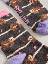 Load image into Gallery viewer, White Stuff - Fluffy Ankle Socks in Dark Grey
