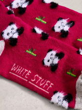 Load image into Gallery viewer, White Stuff - Fluffy Ankle Sock in Dark Pink
