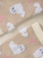 Load image into Gallery viewer, White Stuff - Fluffy Cat Ankle Socks in Dark Natural
