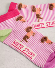 Load image into Gallery viewer, White Stuff - Fluffy Sausage Trainer Socks in Pink Multi
