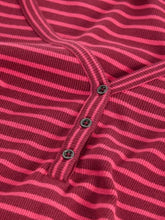 Load image into Gallery viewer, White Stuff - Halley Rib Stripe Henley - Pink Multi
