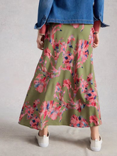 Load image into Gallery viewer, White Stuff - Hope Bias Cut Maxi Skirt in Green Multi
