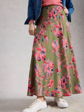 Load image into Gallery viewer, White Stuff - Hope Bias Cut Maxi Skirt in Green Multi
