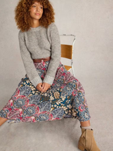 Load image into Gallery viewer, White Stuff - Hope Bias Cut Maxi Skirt - Teal Print
