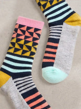 Load image into Gallery viewer, White Stuff - Hotch Potch Cabin Socks - Navy Multi
