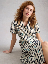 Load image into Gallery viewer, White Stuff - Iris Linen Dress in Ivory Multi
