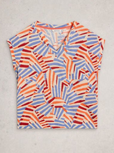 Load image into Gallery viewer, White Stuff - Iris Linen Tee in Natural Multi
